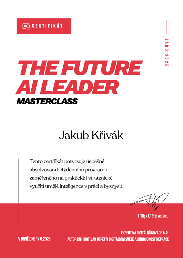 The Future AI Leader Masterclass Certificate